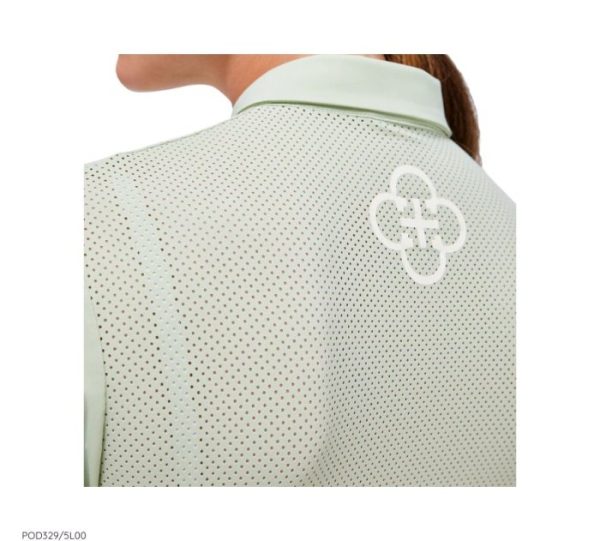 Cavalleria Toscana | 採用了透孔針織面料，搭配拉鍊和純色插片，是尋求舒適和功能性服裝的馬術愛好者的完美選擇。