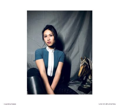 CT 女款白領上衣-CAD153-湖水綠 - Image 2