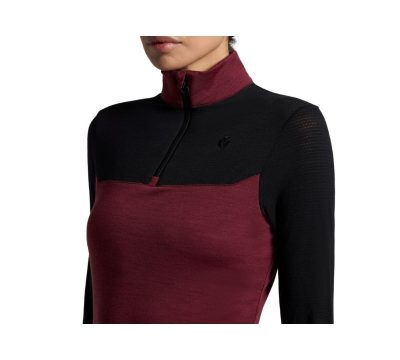CT 女款保暖上衣-POD396-波爾多紅 - Image 3