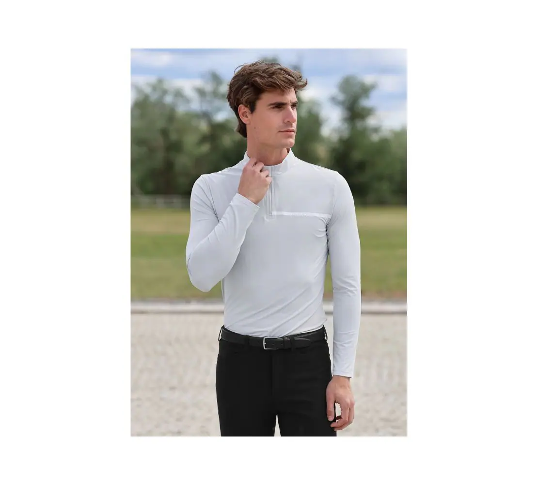 MaxiM 男款休閒上衣-Sunblocker-冰河灰 - Image 2