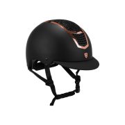 EQUESTRO 騎士安全帽 -ETU00006-黑玫瑰金