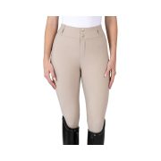 MaxiM 女款高腰全皮馬褲-Aero-米色